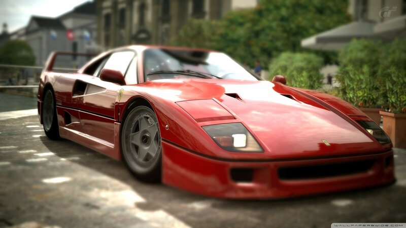 Red Ferrari F40 — Calm, Afternoon, 3d Render