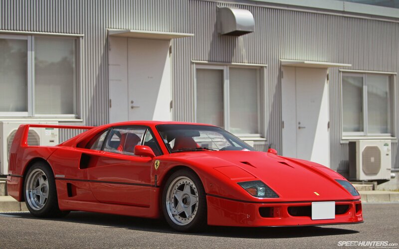 Red Ferrari F40 — Calm, Afternoon