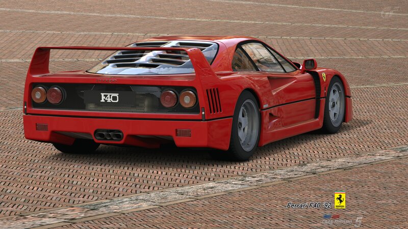 Red Ferrari F40 Car — Static, 3d Render