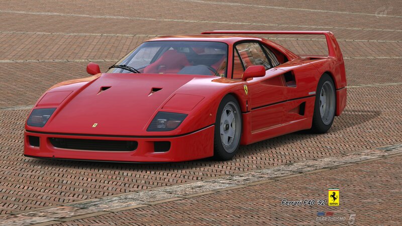 Red Ferrari F40 Car — Static