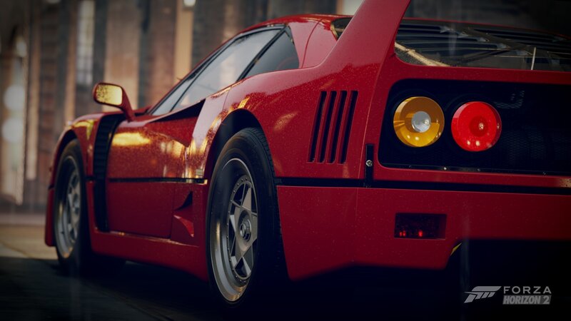 Red Ferrari F40 — Dramatic, Afternoon, 3d Render