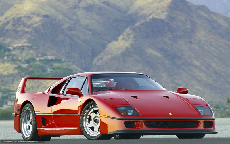 Red Ferrari F40 — Dramatic, Afternoon