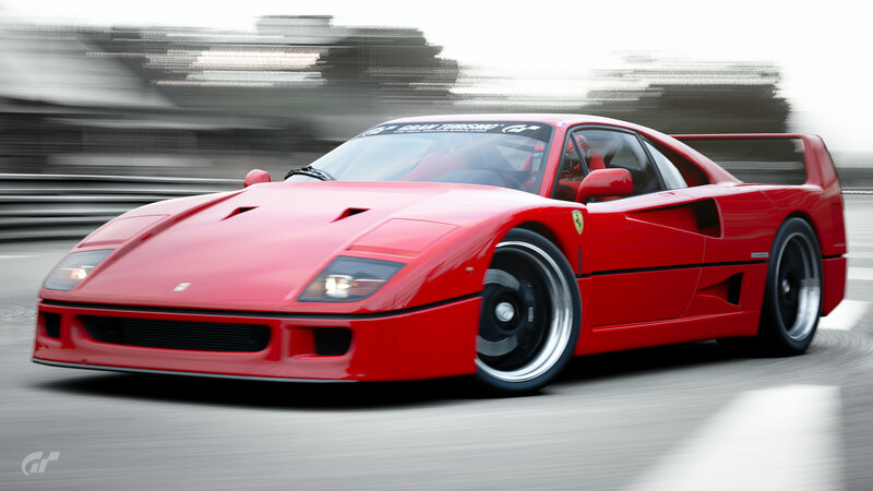 Red Ferrari F40 — Dynamic, 3d Render