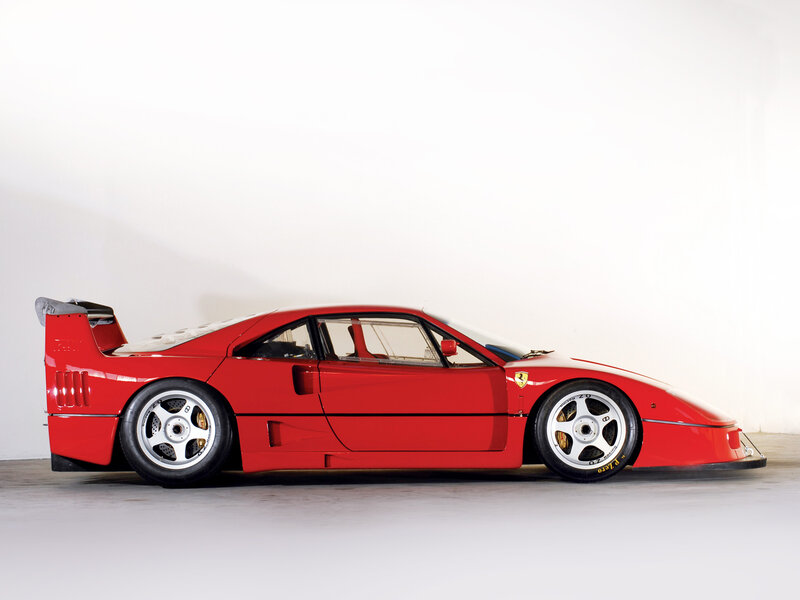 Red Ferrari F40 — Neutral, Photograph, Car