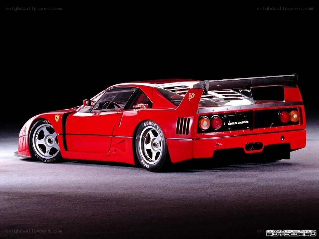 red ferrari f40 race car