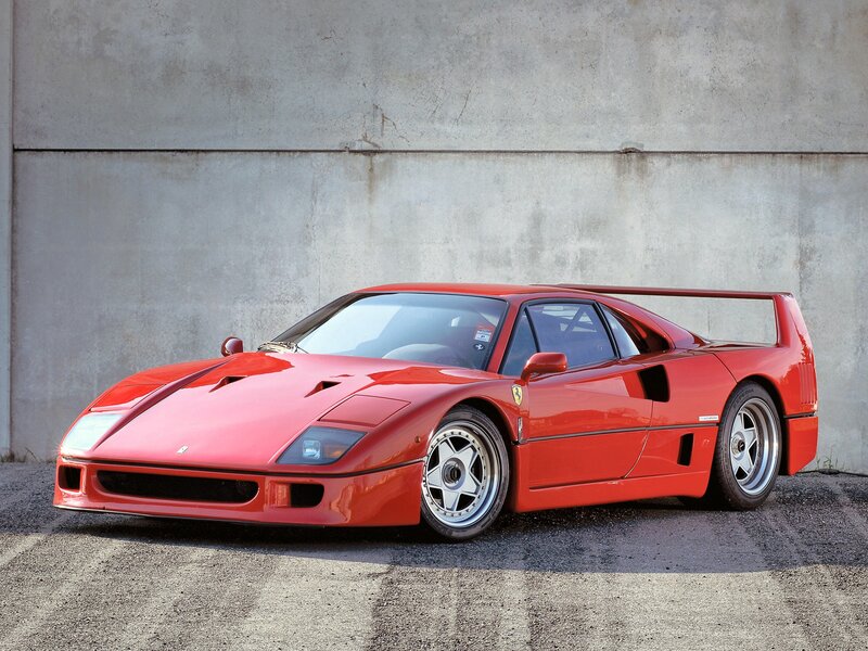 Red Ferrari F40 — Static, Afternoon, Photograph