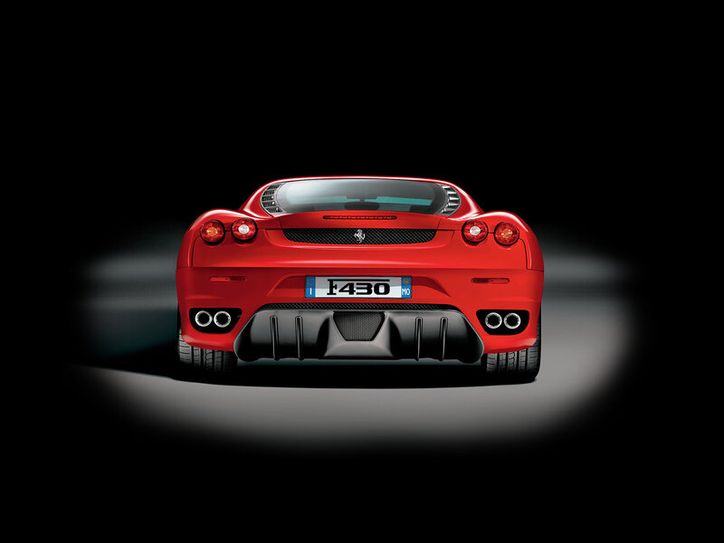 Red Ferrari F430 — Dramatic, Photograph, Car, Exhaust Pipes