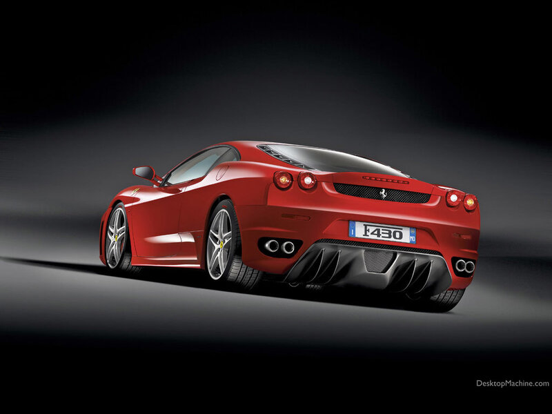 red ferrari f430 sports car
