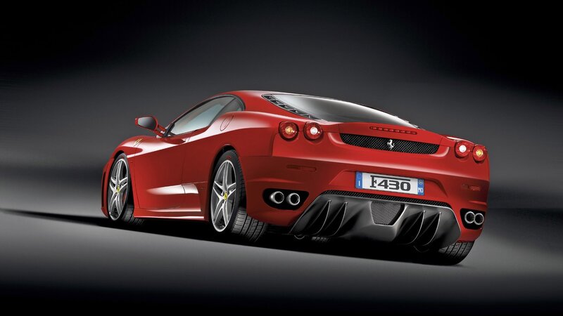 Red Ferrari F430 sports car