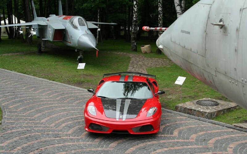 Red Ferrari F430