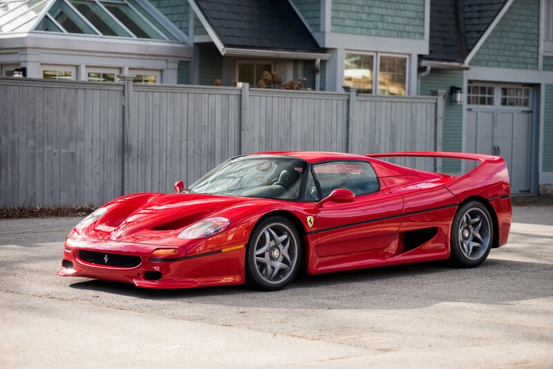 Red Ferrari F50 — Calm, Afternoon, Photograph, Car, House
