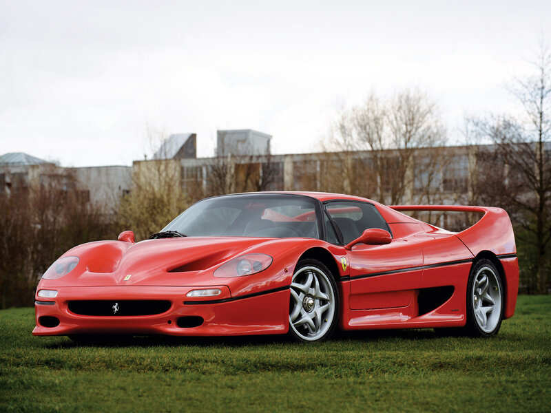 Red Ferrari F50 — Calm, Autumn