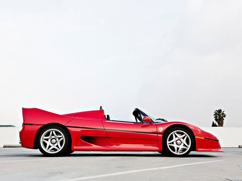 Red Ferrari F50 — Calm, Photograph