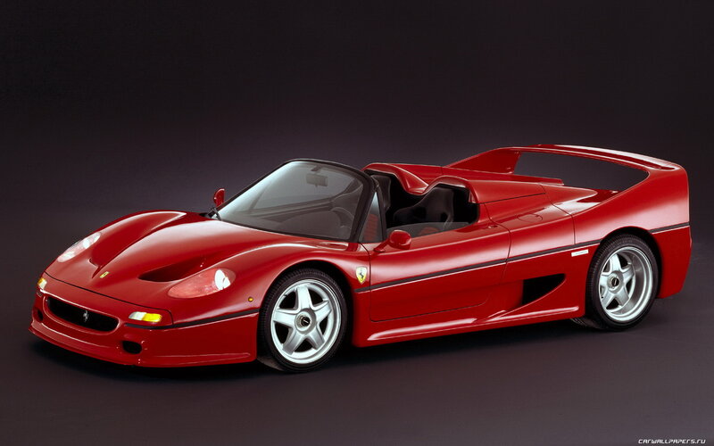 Red Ferrari F50 — Dramatic, Photograph