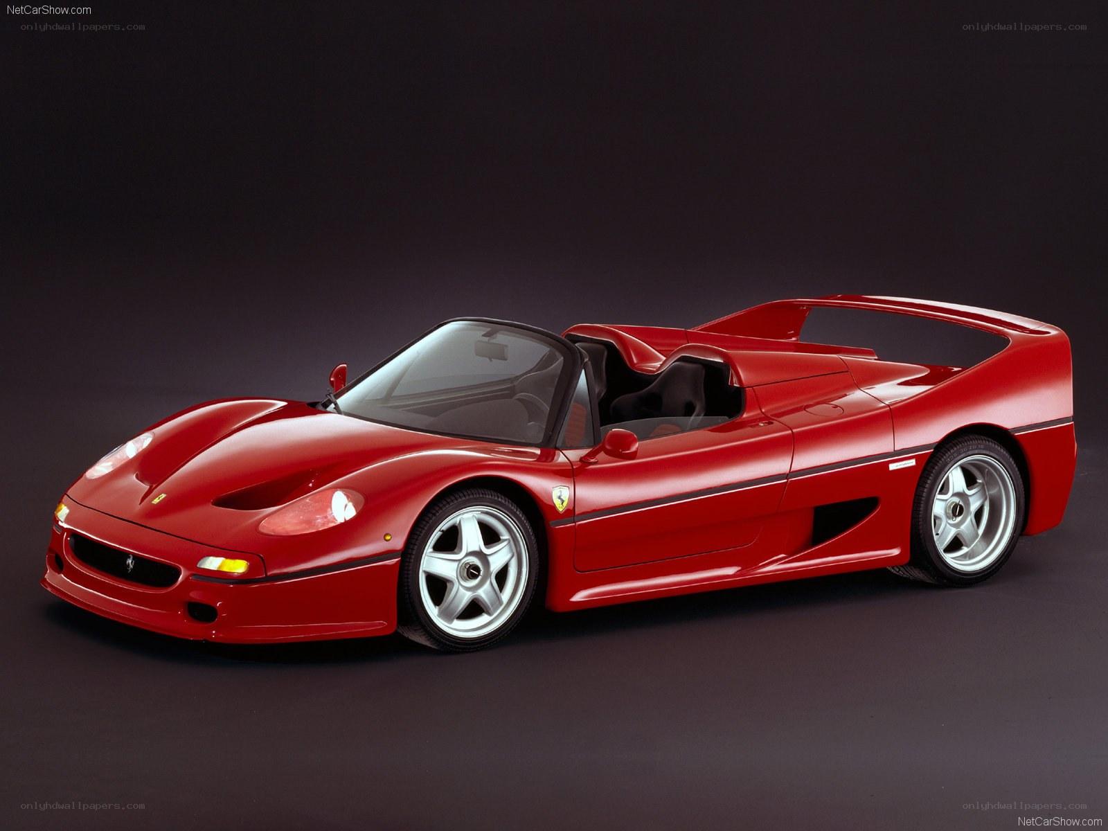 Red Ferrari F50 Roadster