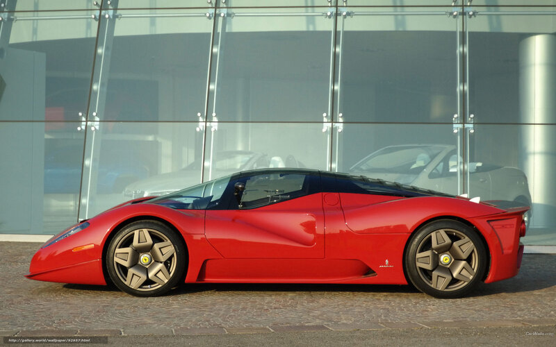 Red Ferrari F50 sports car