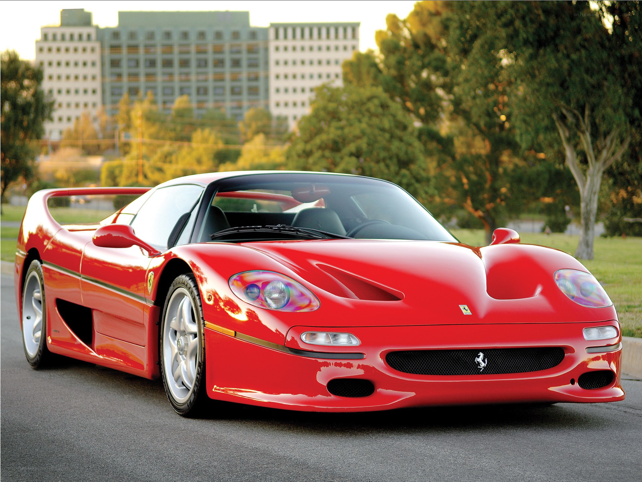 Red Ferrari F50 sports car