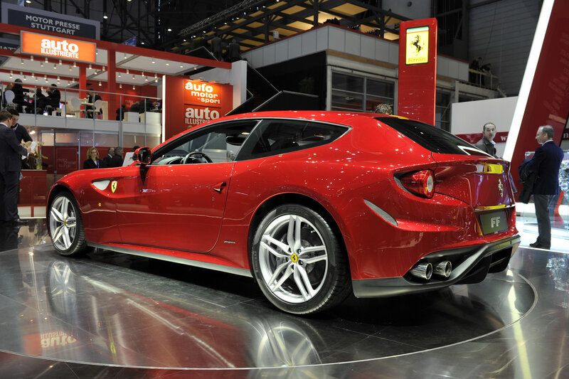 Red Ferrari Ff Car — Showroom