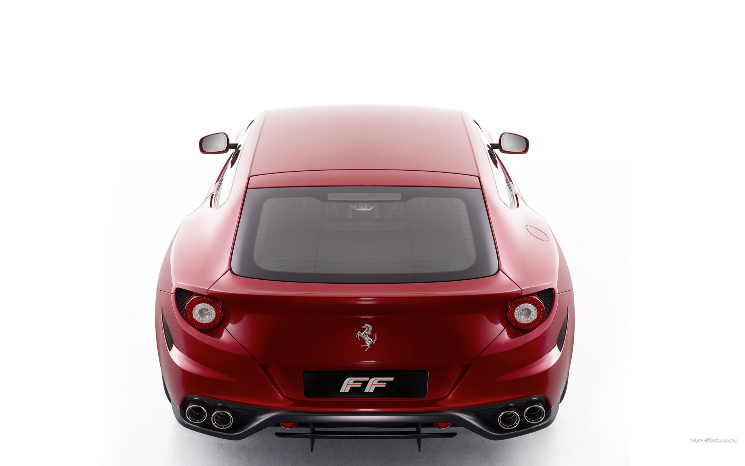red ferrari ff rear view