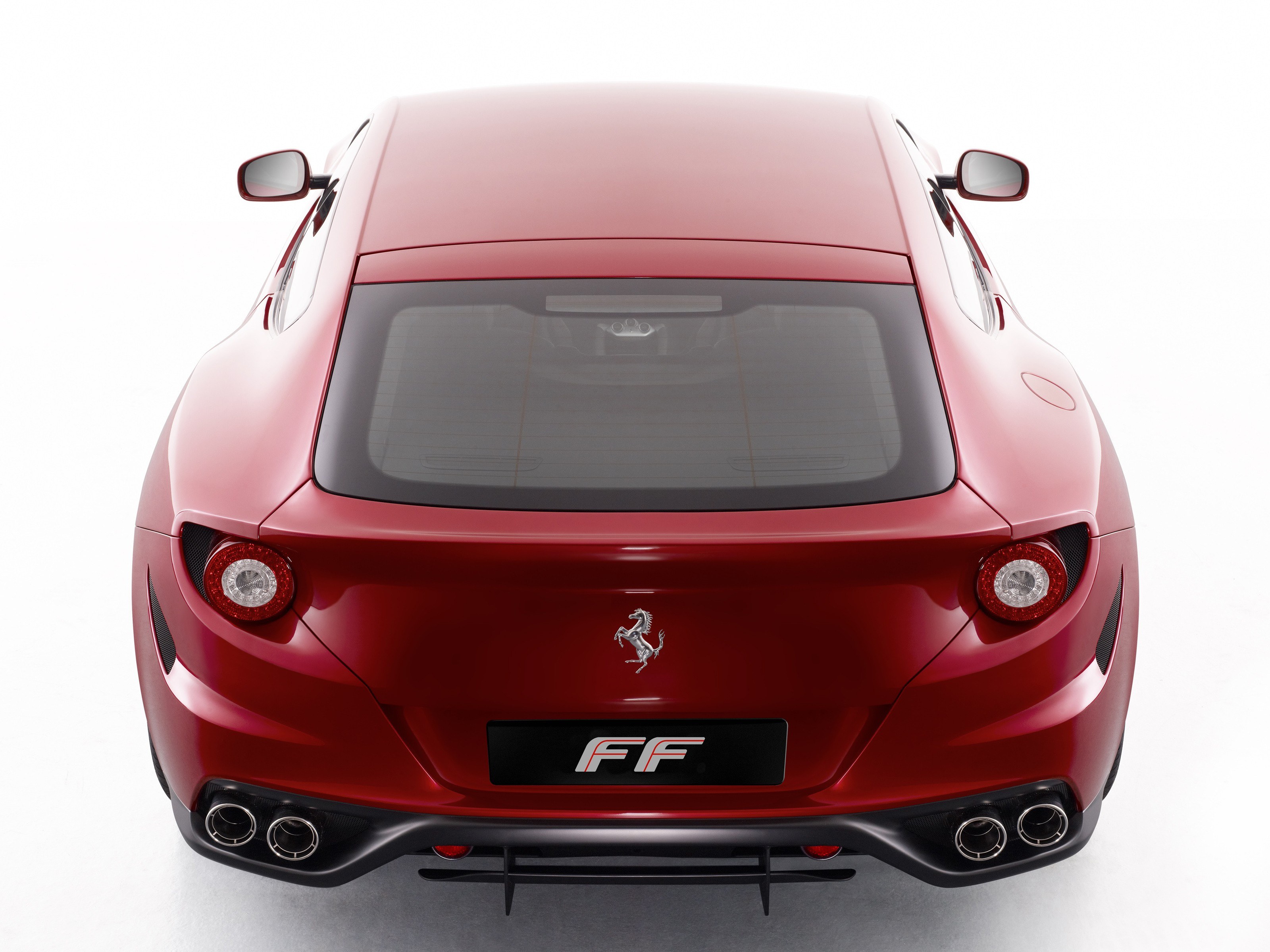 Red Ferrari FF rear view