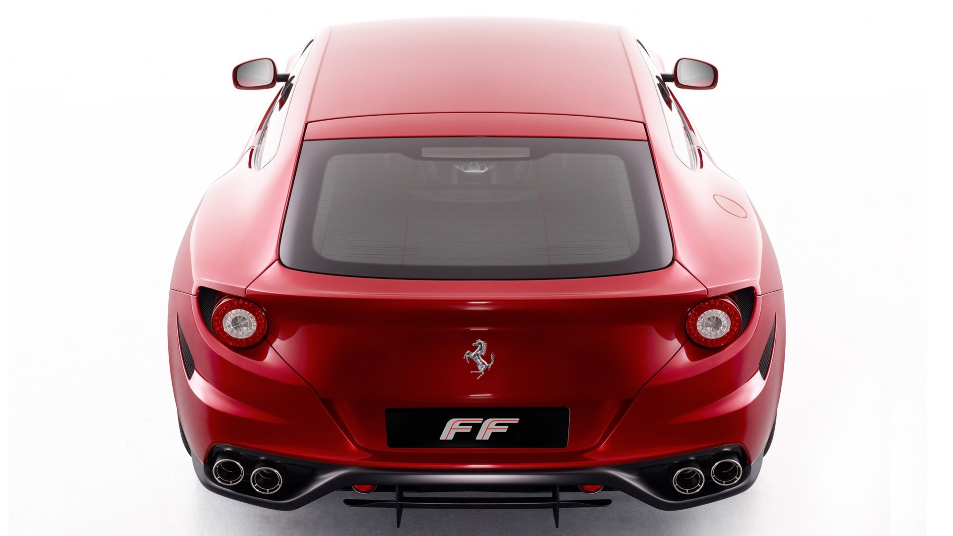 Red Ferrari FF rear view