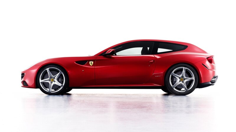 Red Ferrari FF sports car