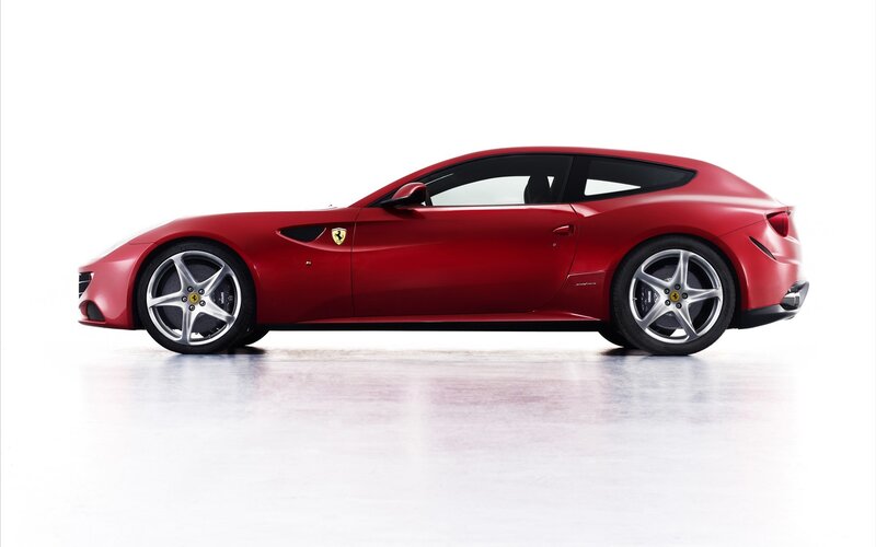 Red Ferrari FF sports car