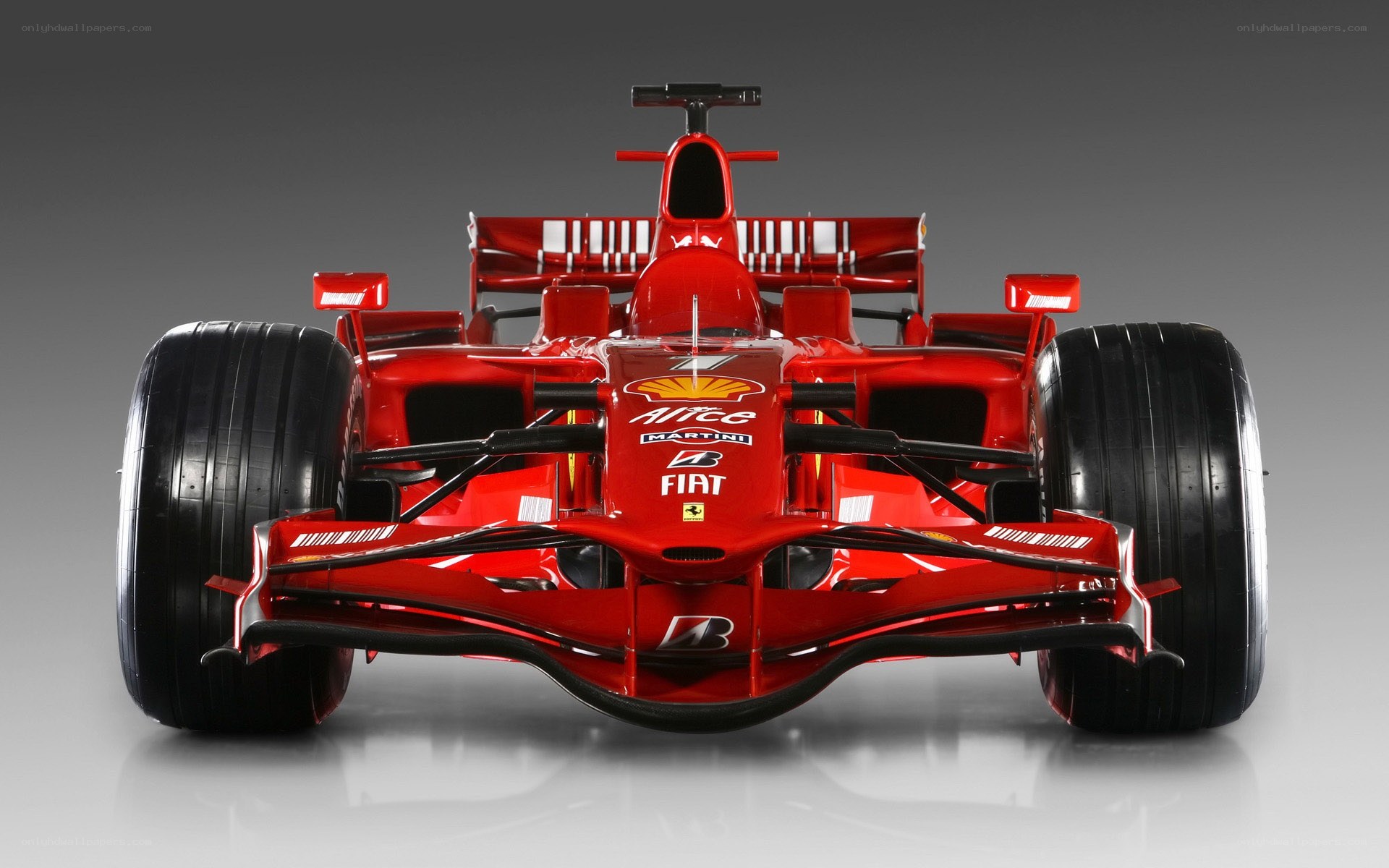 Red Ferrari Formula 1 car