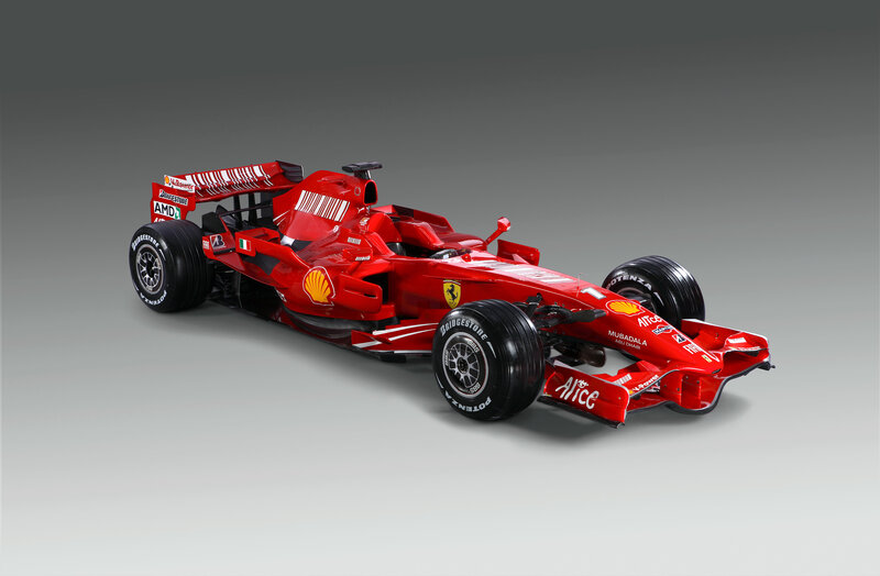 Red Ferrari Formula 1 car