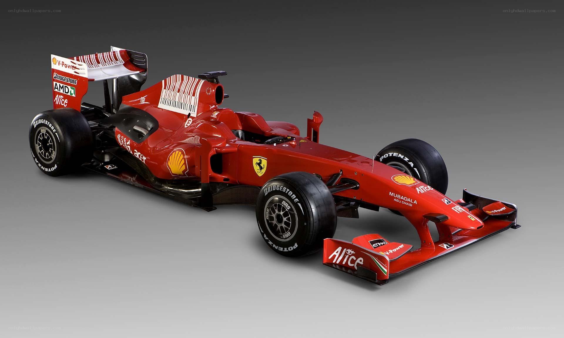 Red Ferrari Formula 1 car