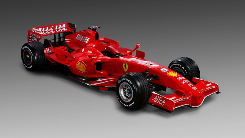 Red Ferrari Formula 1 car