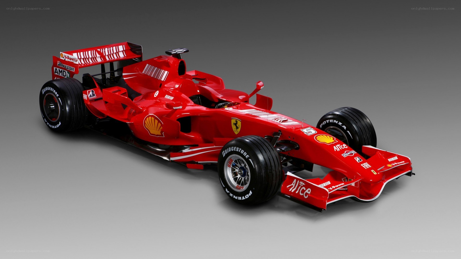 Red Ferrari Formula 1 car