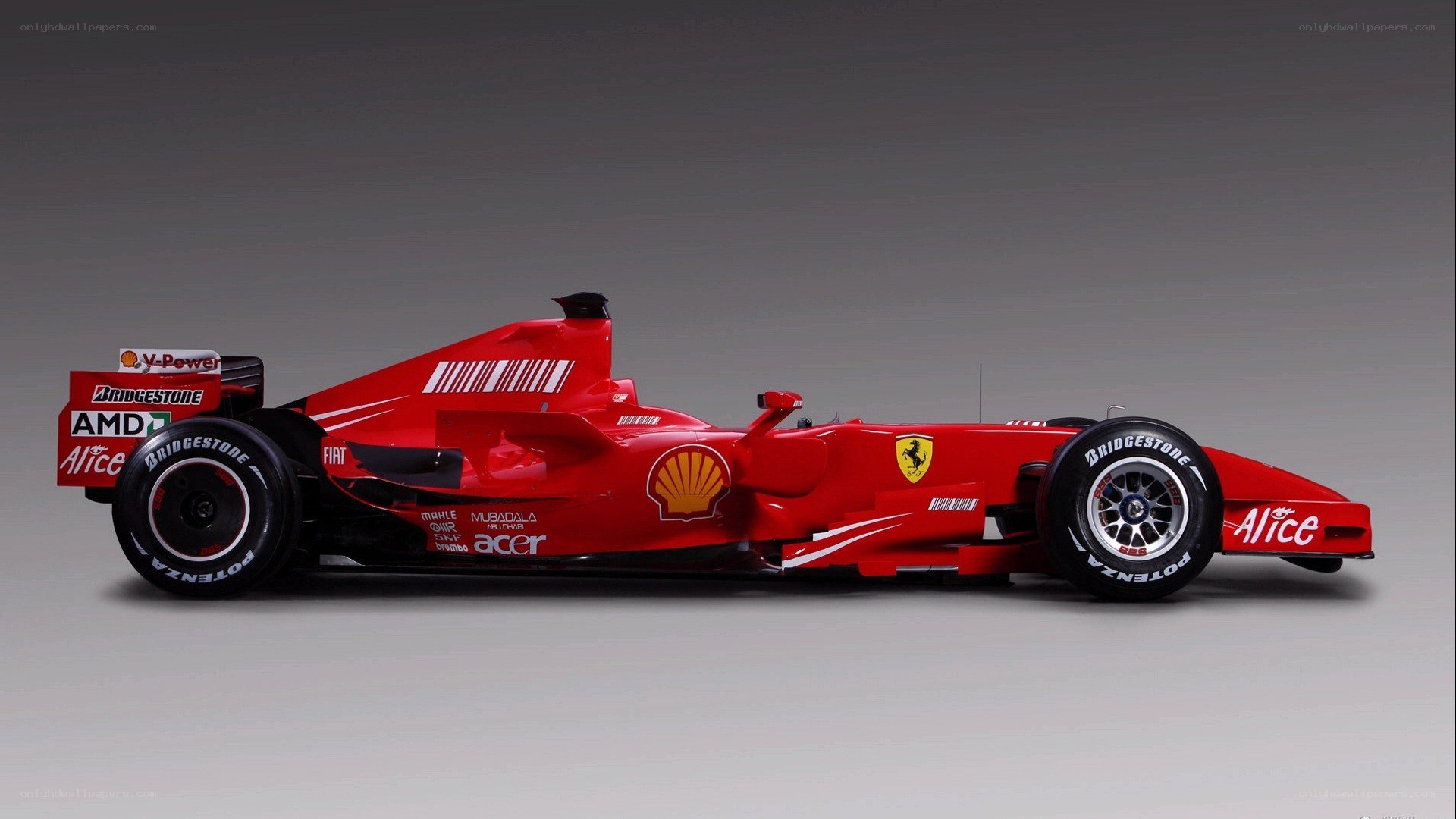 Red Ferrari Formula 1 car
