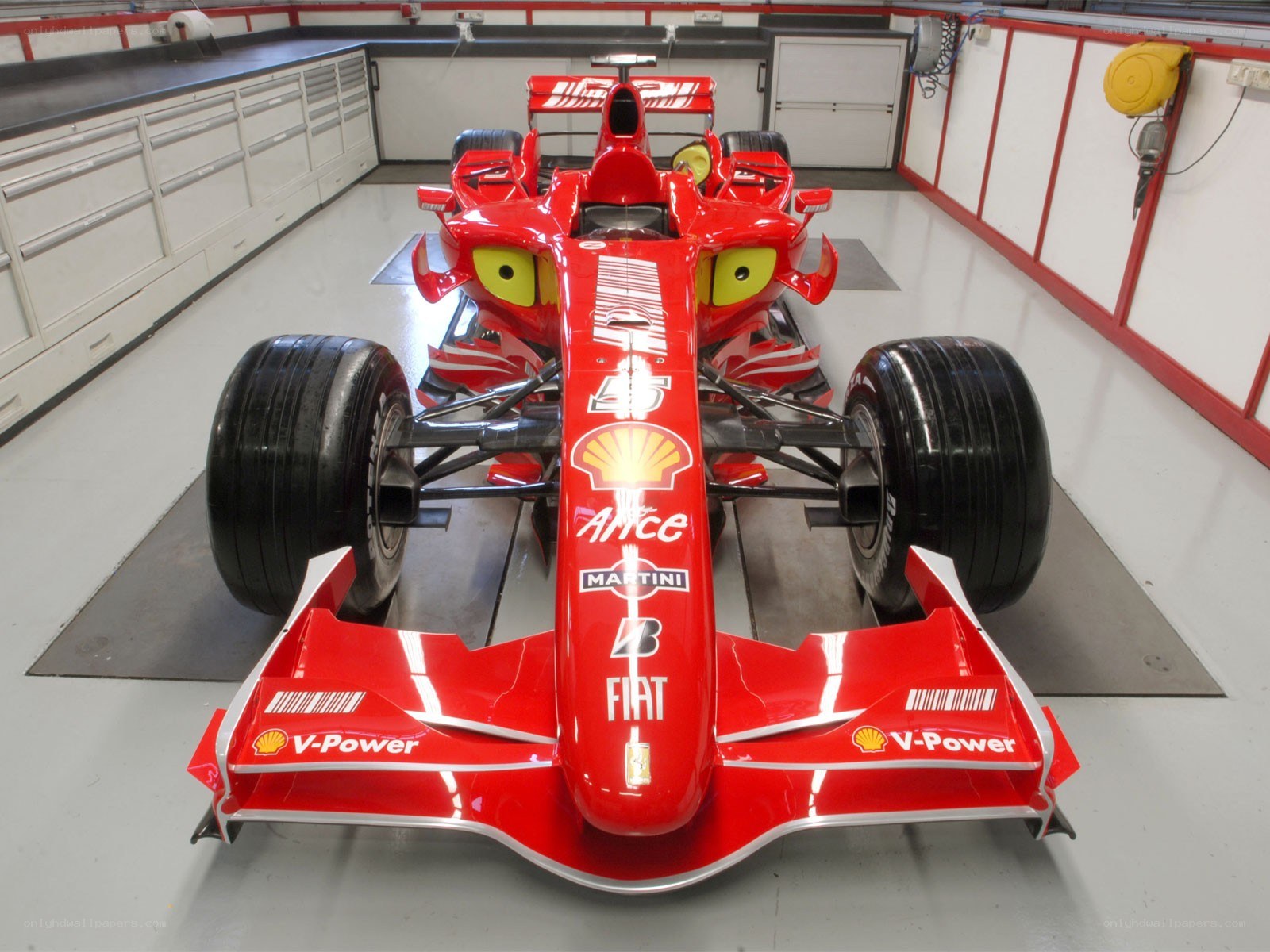 Red Ferrari Formula 1 car