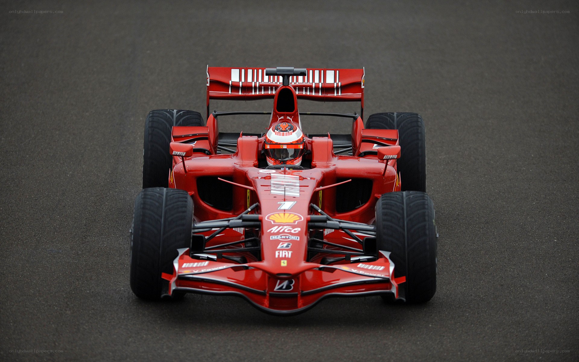 Red Ferrari Formula 1 car