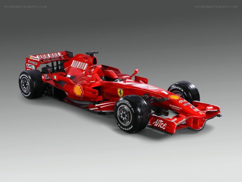 Red Ferrari Formula 1 car