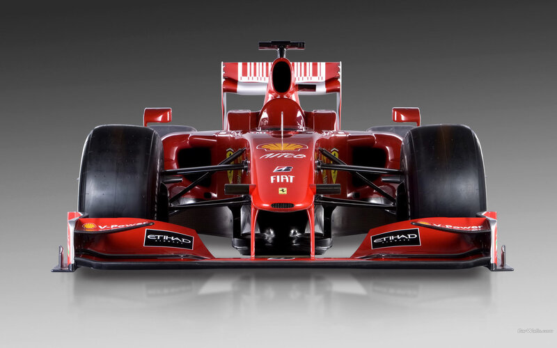 Red Ferrari Formula 1 car