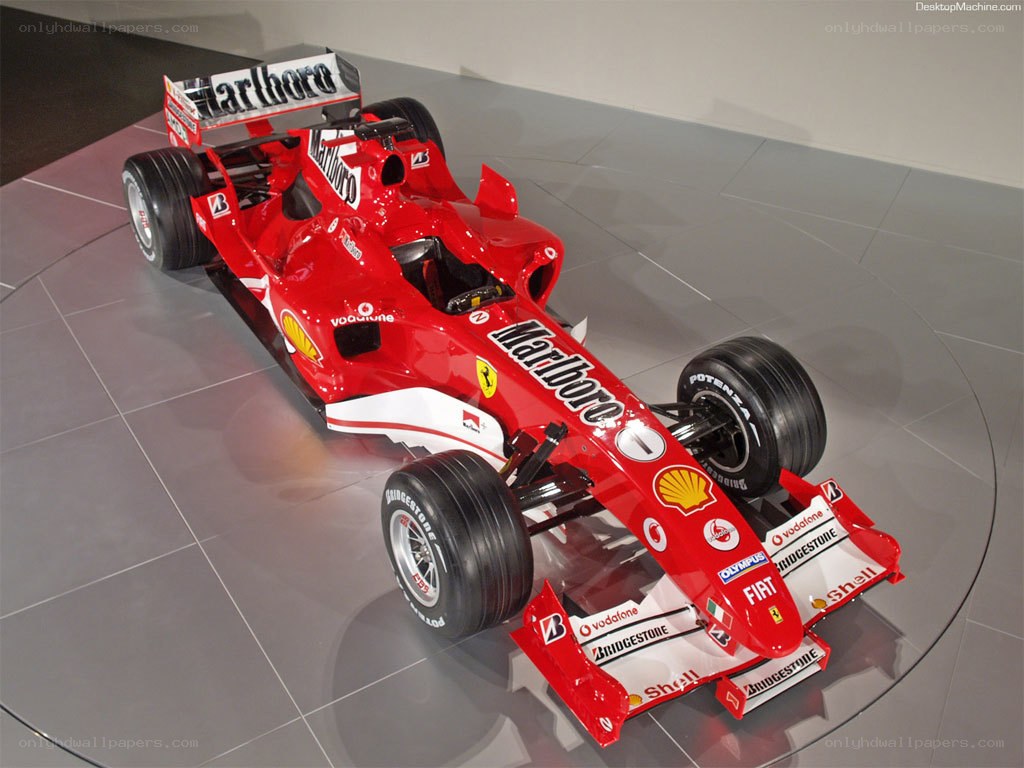 red ferrari formula 1 car