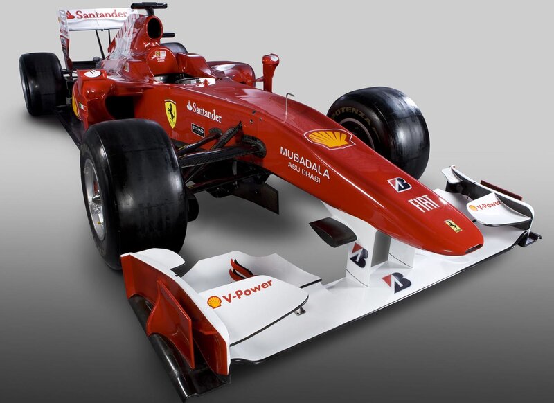 Red Ferrari Formula 1 car