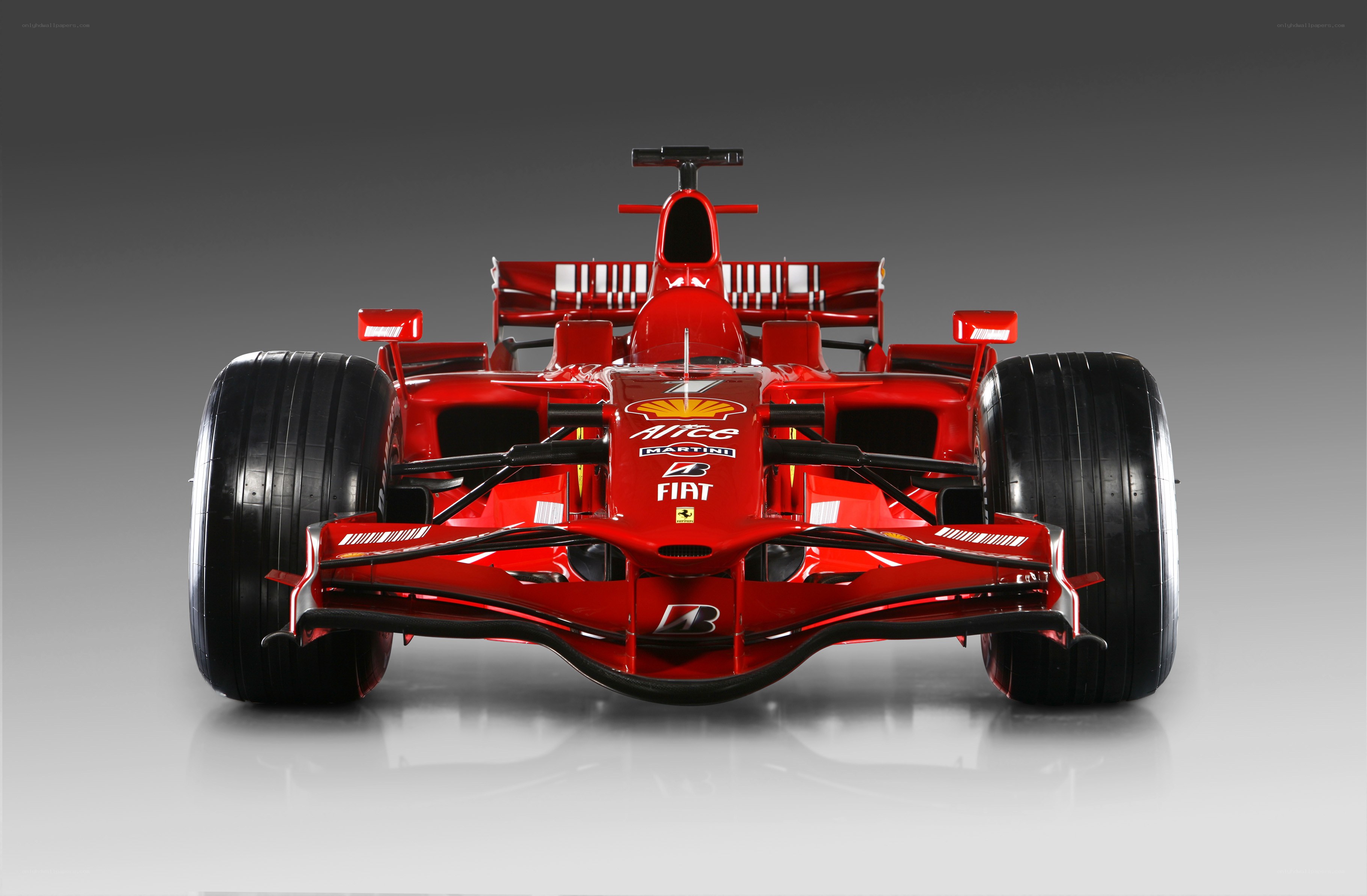 Red Ferrari Formula 1 car