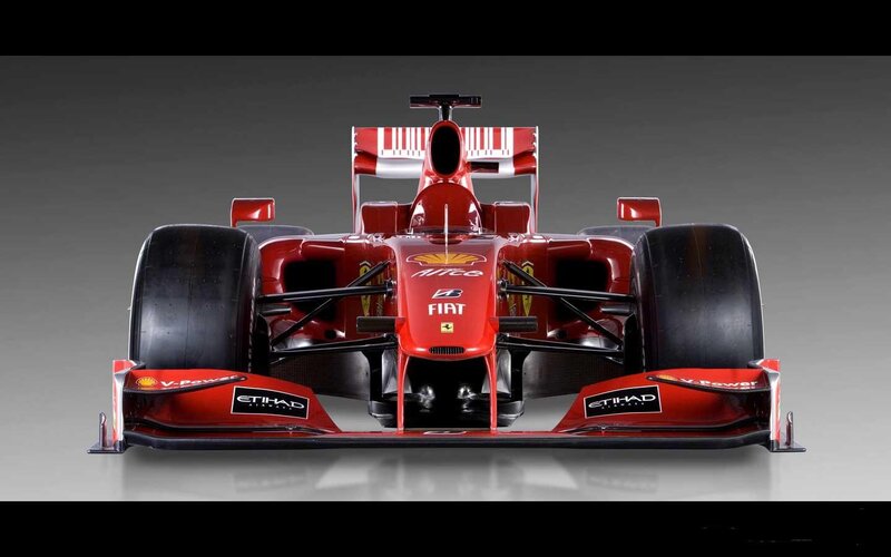 Red Ferrari Formula 1 car