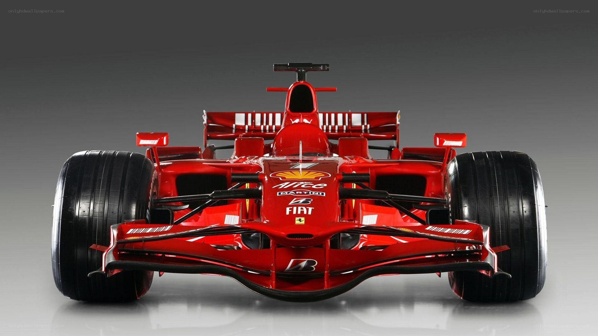 Red Ferrari Formula 1 car