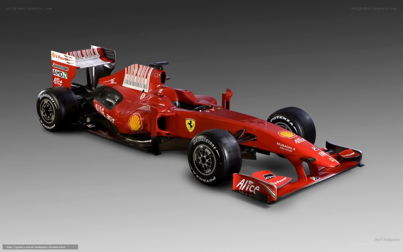 red ferrari formula 1 car