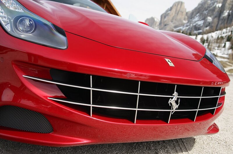 Red Ferrari Front Grille