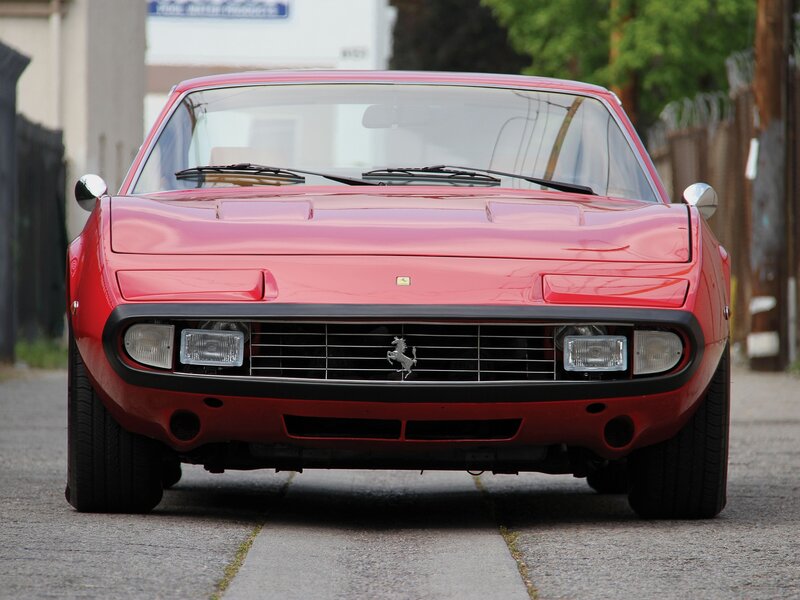 Red Ferrari front view