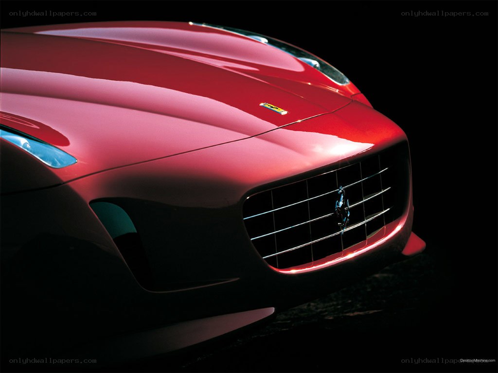 Red Ferrari front view