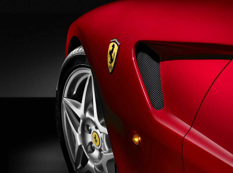 Red Ferrari front wheel