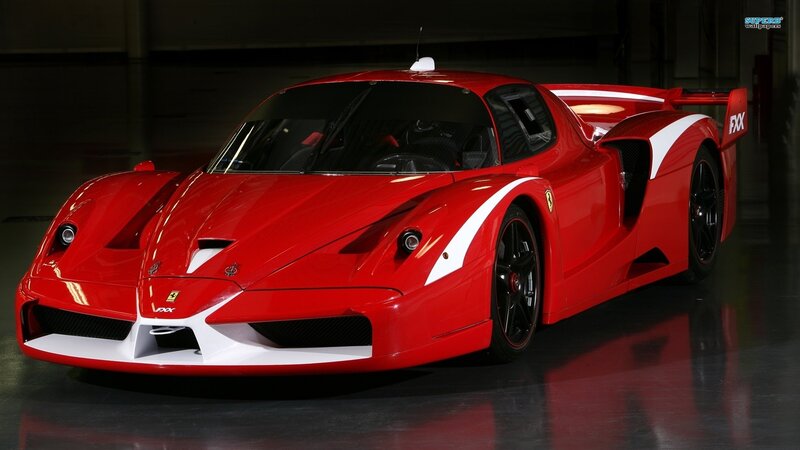 Red Ferrari Fxx Car — Dramatic