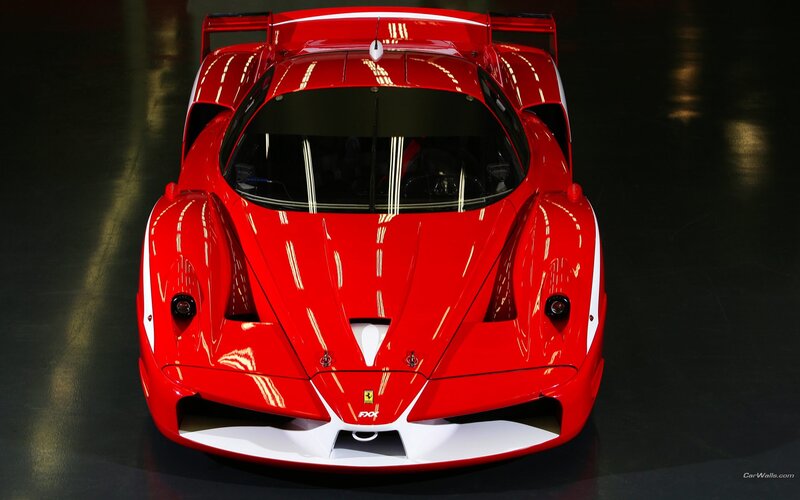 Red Ferrari FXX race car