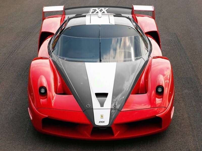 Red Ferrari FXX race car